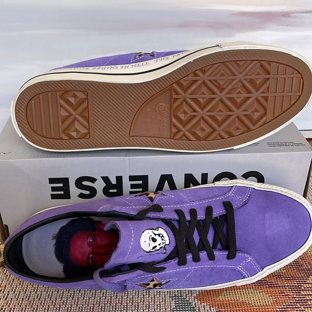 Converse Men’s CTAS A04371C
ONE STAR PRO OX
WILD LILAC/BLACK/EGRET Sneakers - Picture 3 of 16